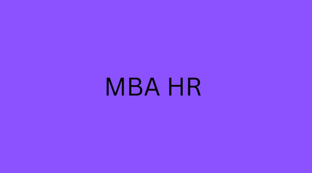 MBA HR human resource management