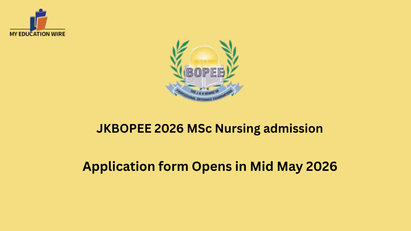 JKBOPEE 2026 MSc Nursing admission